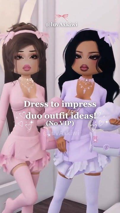 ROBLOX DRESS TO IMPRESS DUO OUTFIT IDEAS *NO VIP* / .